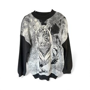 St John Tiger Print Sweater